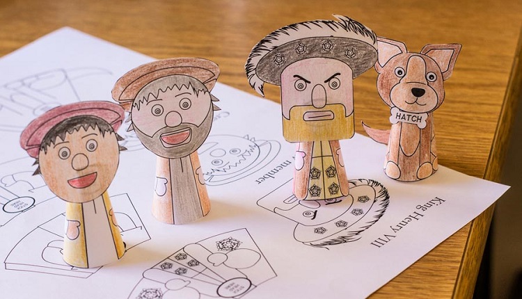 Tudor Finger Puppets you can make at The Mary Rose